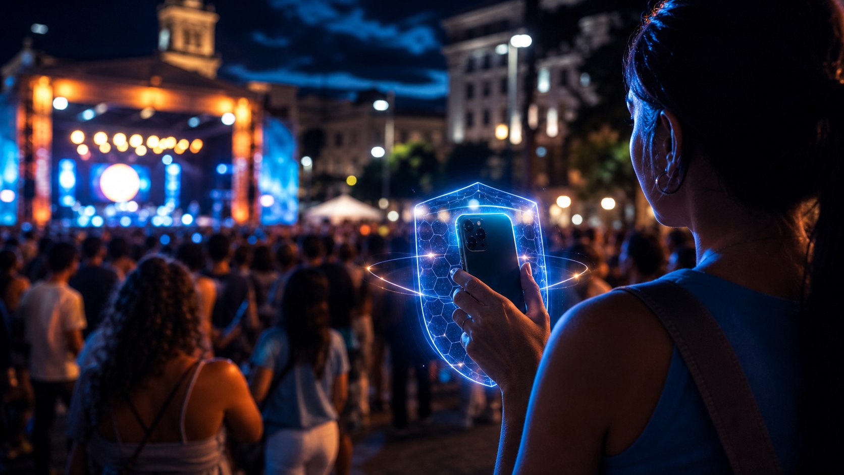 Proteção do celular em festas e eventos