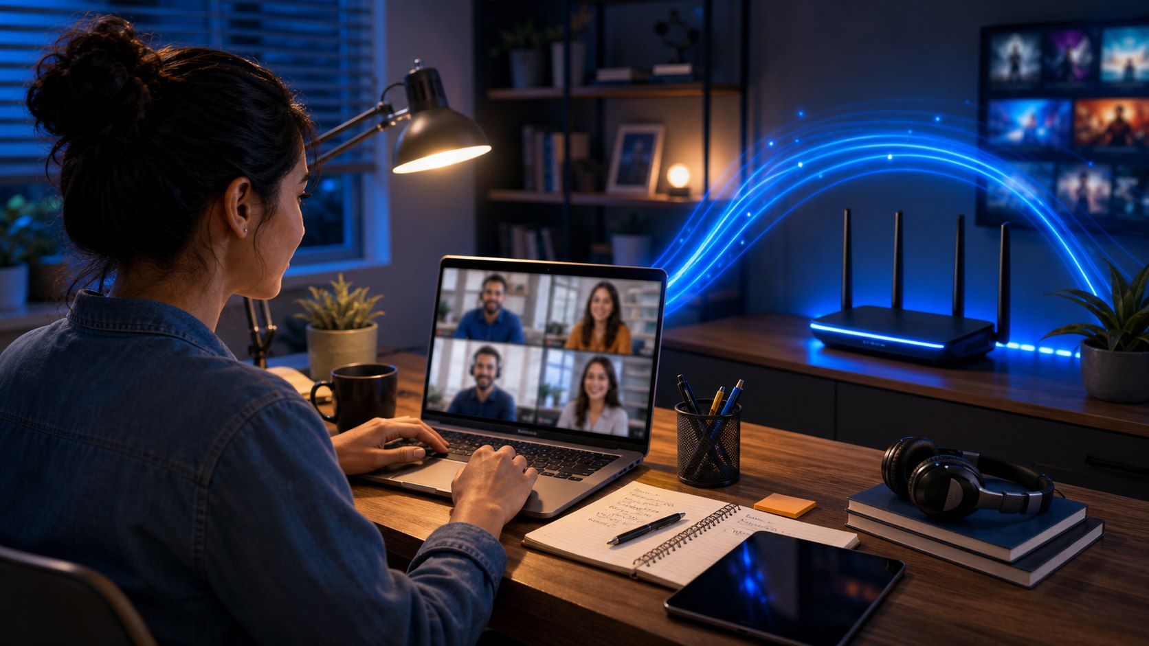 Internet rápida e estável para trabalho e estudo